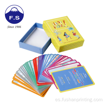 Tamaño de bolsillo para niños Simple Color de aprendizaje de papel de aprendizaje